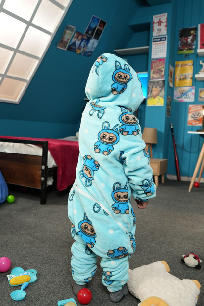 Blue Labubu Kids Onesie
