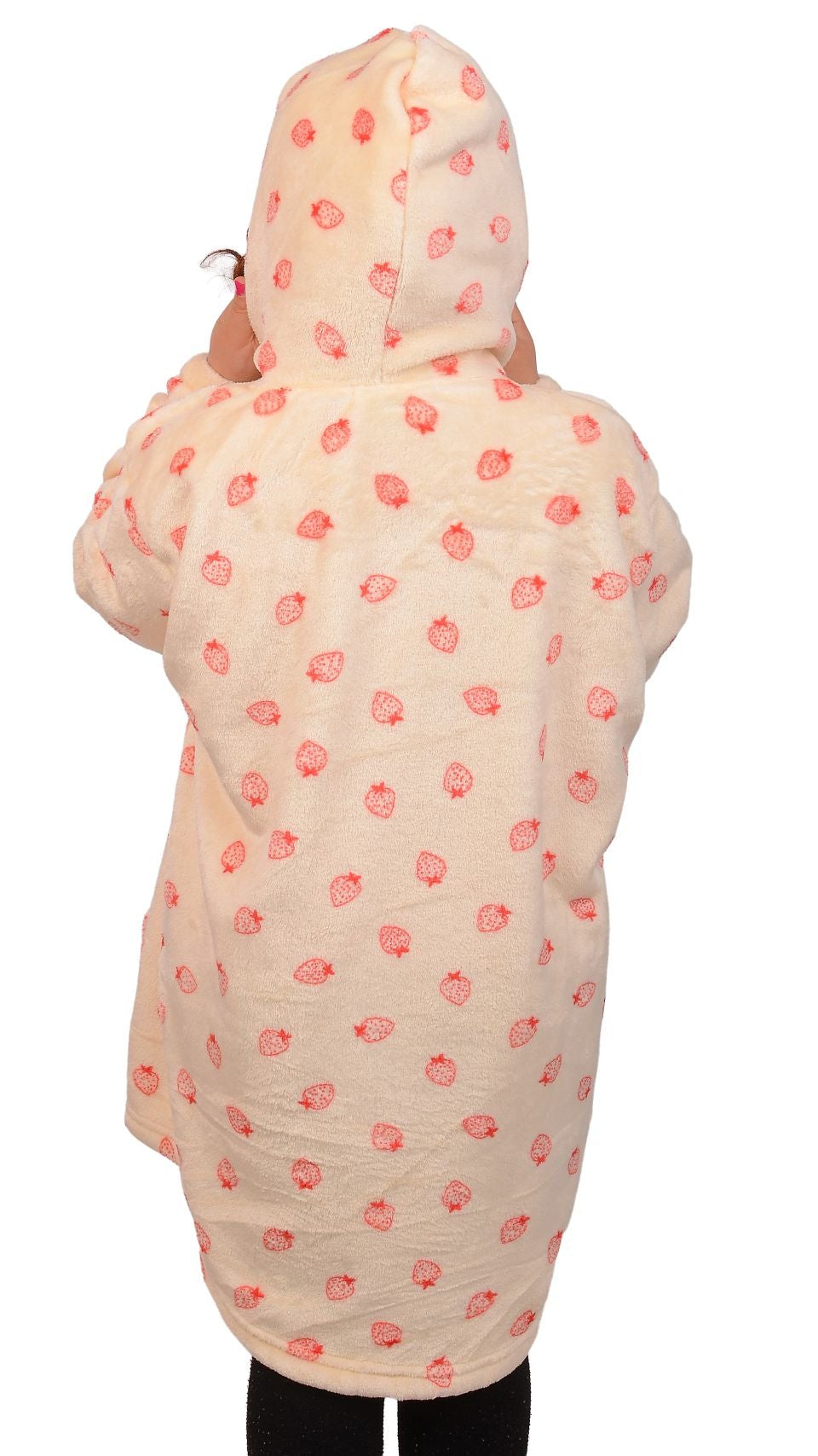 Caramelized Strawberry Kids Blanket Hoodie