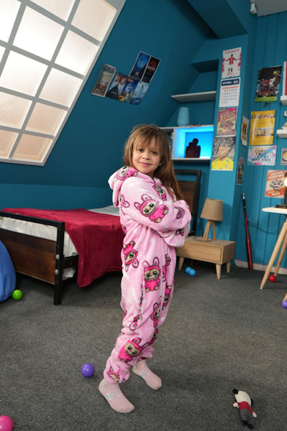 Pink Labubu Kids Onesie