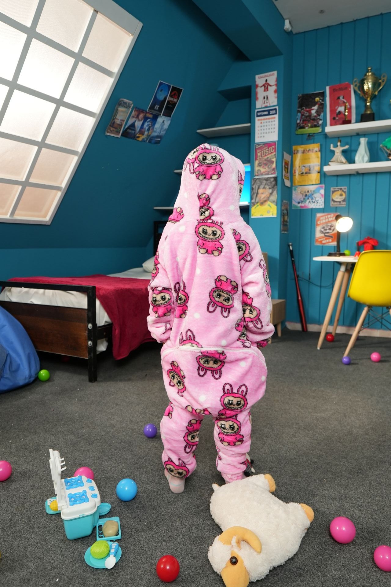 Pink Labubu Kids Onesie