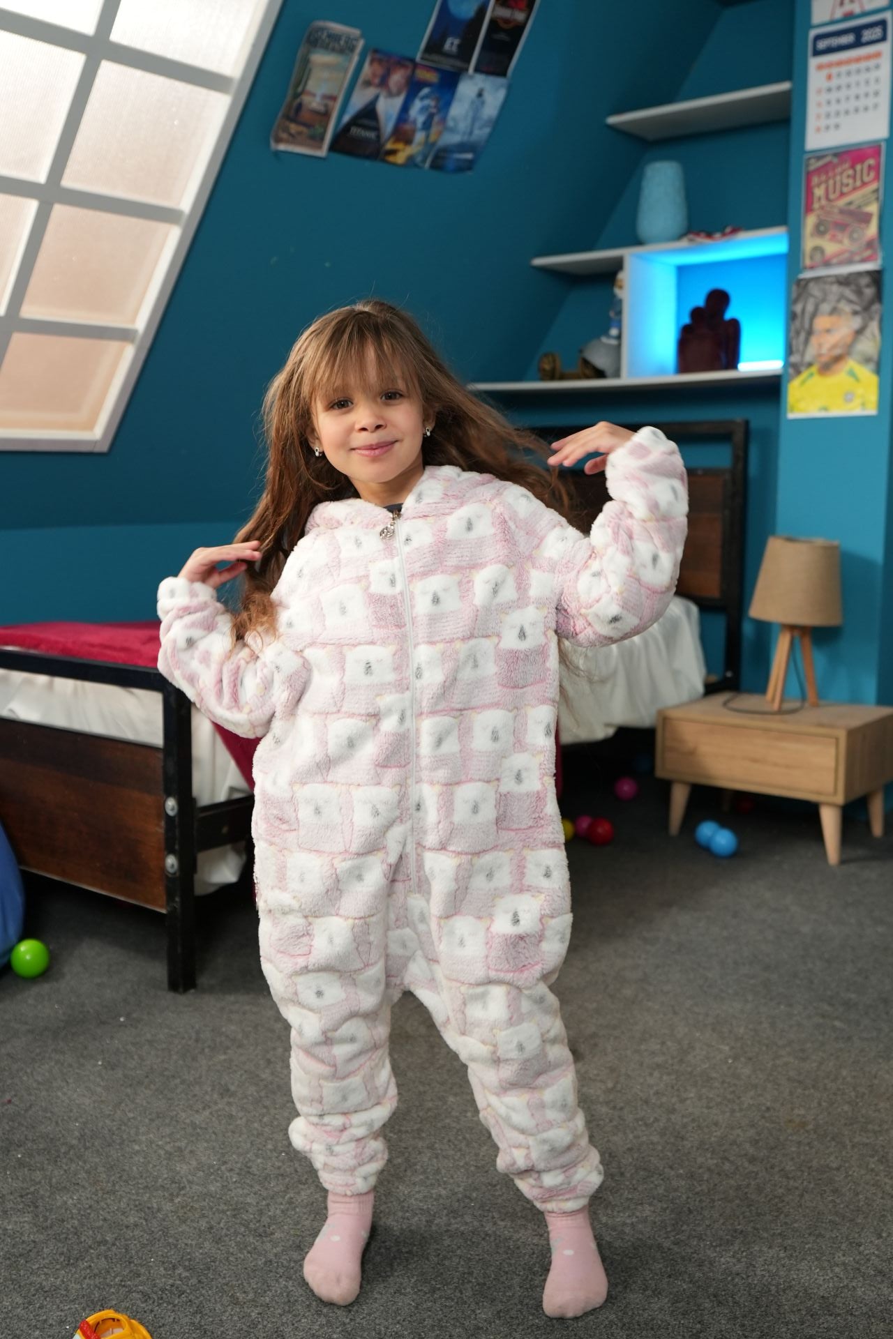 Rose Polarbear Kids Onesie