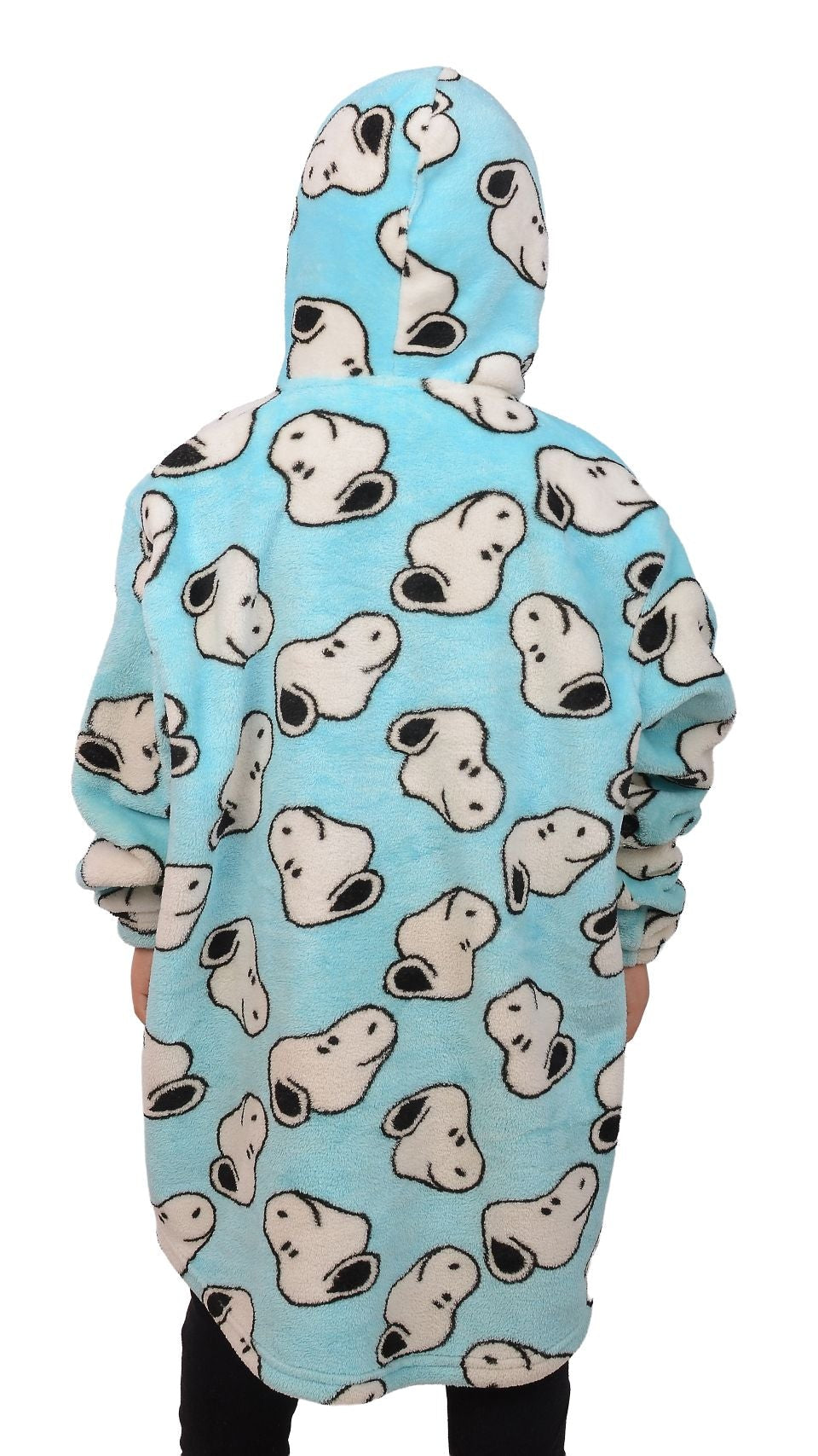 Blue Snoop Kids Blanket Hoodie