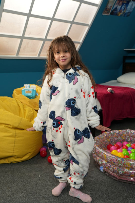 White Stitch Kids Onesie