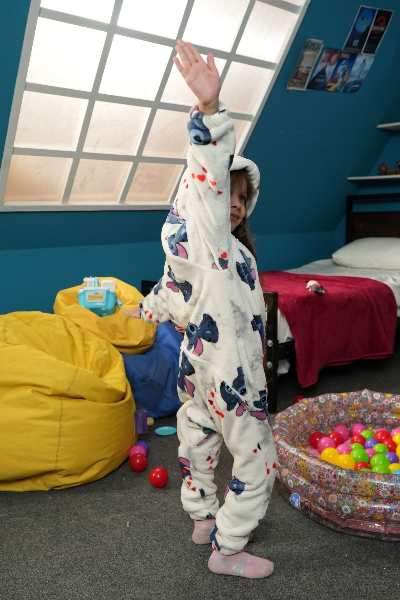 White Stitch Kids Onesie